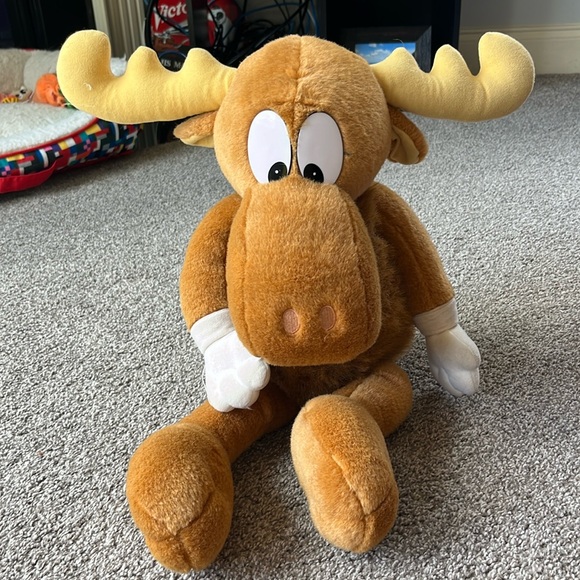 Other - Vintage 1996 Rocky and Bullwinkle J. Moose 23” Plush Stuffed Animal